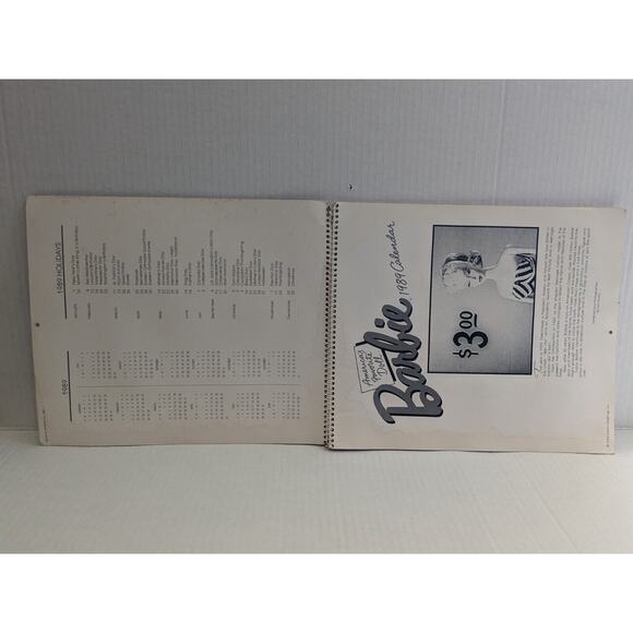 Vintage 1959 Barbie Fashion Calendar 1989 & 1990 Nostalgic Barbie Postcard Book - Picture 8 of 16